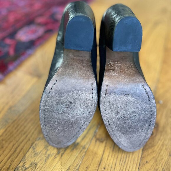 rag & bone women black leather Newbury heel boots Size 8 - Picture 2 of 4